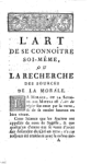 L'art de se connoître soi-même, ou la recherche des sources de la morale. Par Jacques Abbadie vignette